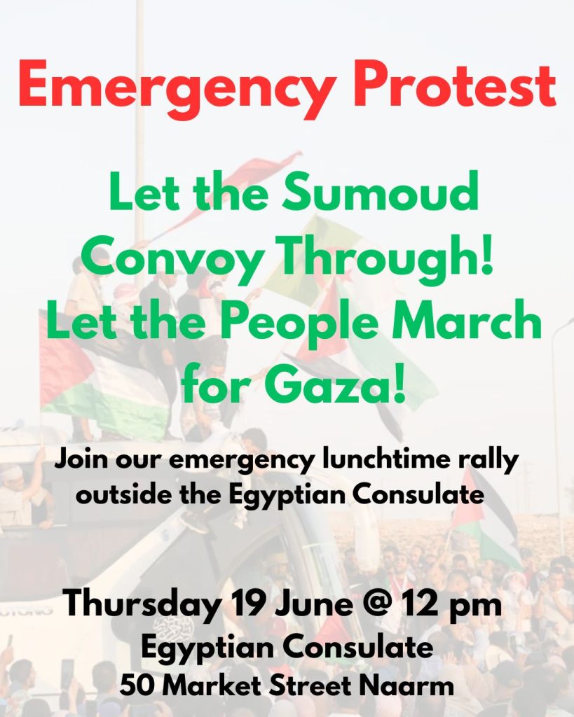 Emergency Protest 19 June 2025 Melbourne