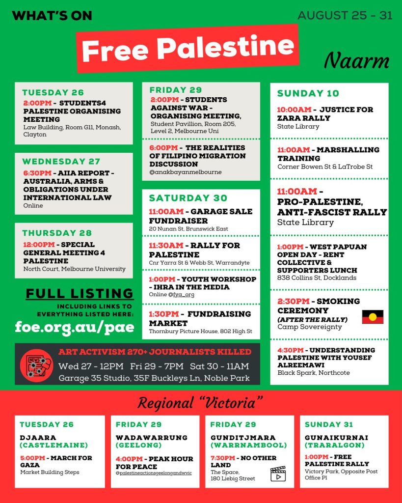 What's on 25-31 August 2025