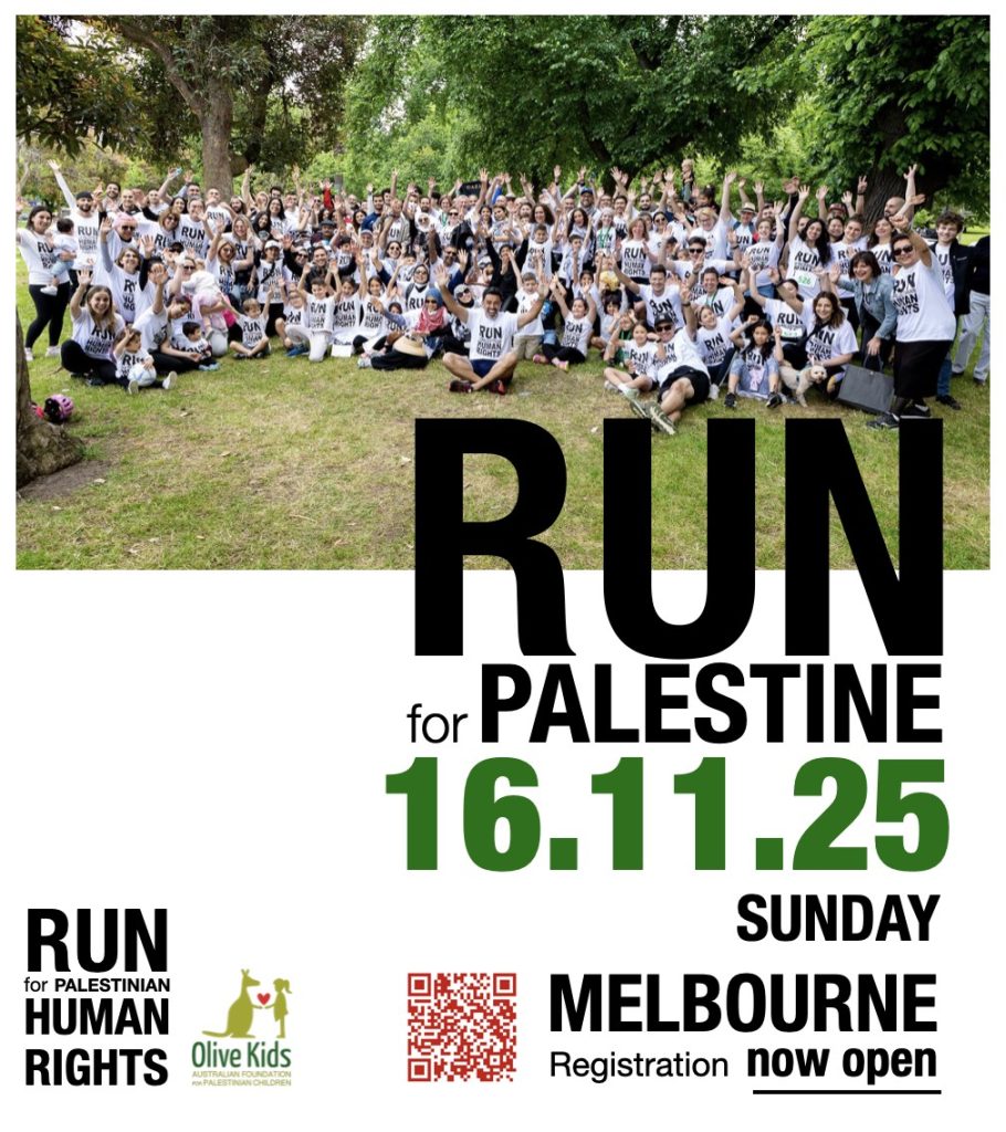 Run For Palestine 16 November 2025 Melbourne